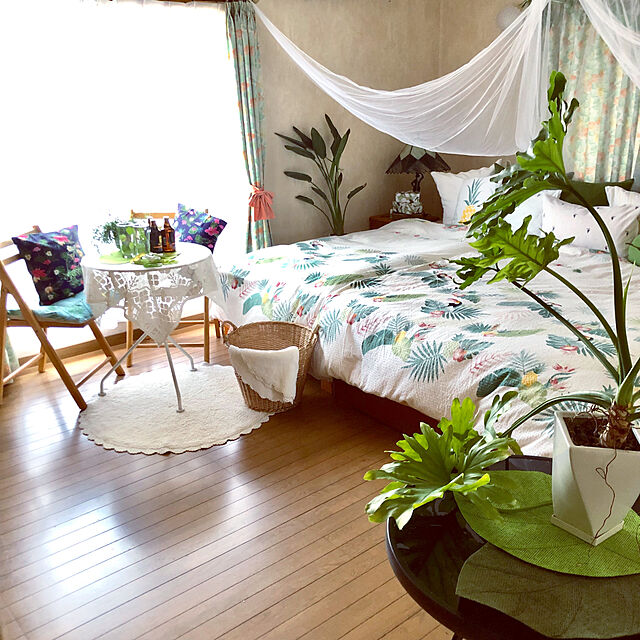 na-chanのニトリ-掛け布団カバー ダブル(オオハシ D) の家具・インテリア写真