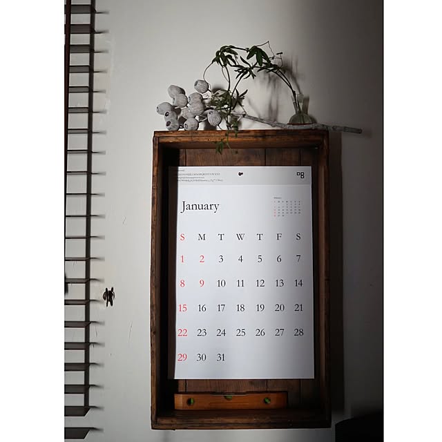 jnkaiの-D-BROS 2017カレンダー TYPEFACE 壁掛けカレンダー "Garamond”の家具・インテリア写真