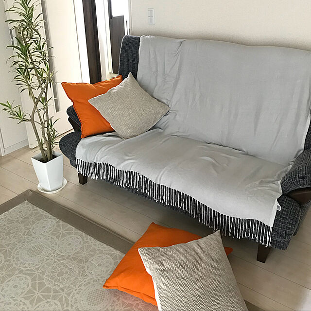 umeboshi08のイケア-【IKEA Original】GURLI クッションカバー オレンジ 50x50 cmの家具・インテリア写真