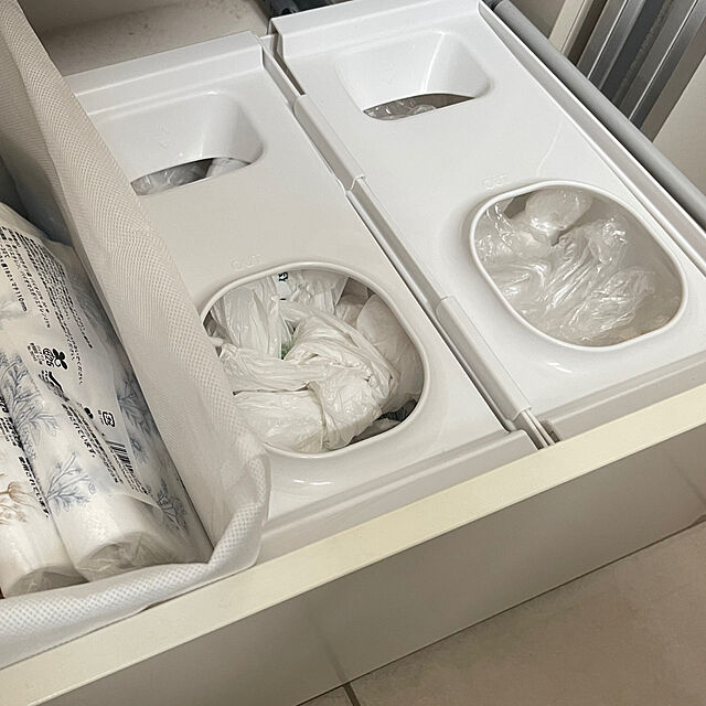 hozのリッチェル-リッチェル トトノ 引き出し用 レジ袋収納ボックスN ホワイトの家具・インテリア写真