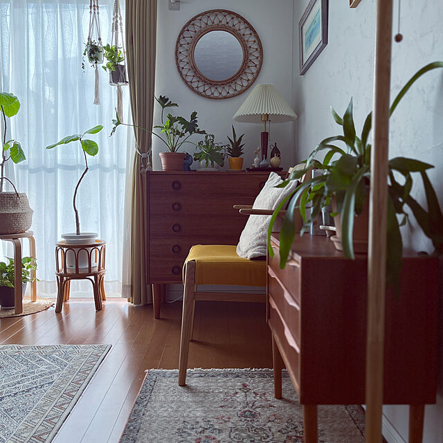 siosai10のイケア-【IKEA】GRINSBOL グリンスボル ミラー, 籐, 55 cm【壁取り付けネジ別】の家具・インテリア写真