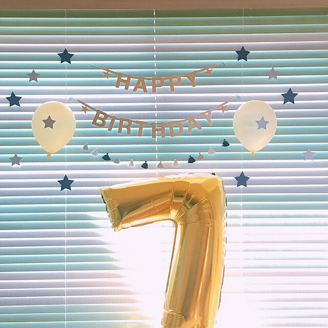 U-tanの-バルーン 数字 誕生日 ピンク ゴールド 約90cm 風船 おしゃれ かわいい 1歳 2歳 3歳 飾りつけ sf2017(sfng_sfnp)の家具・インテリア写真