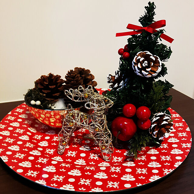mayukon0130の東京ローソク製造-取寄品 クリスマスツリー 装飾 飾り テーブル デコレーションツリー カントリー 26cmの家具・インテリア写真