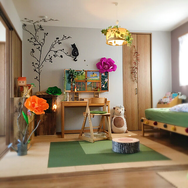sachiのニトリ-デスク(メルシーC LBR) の家具・インテリア写真