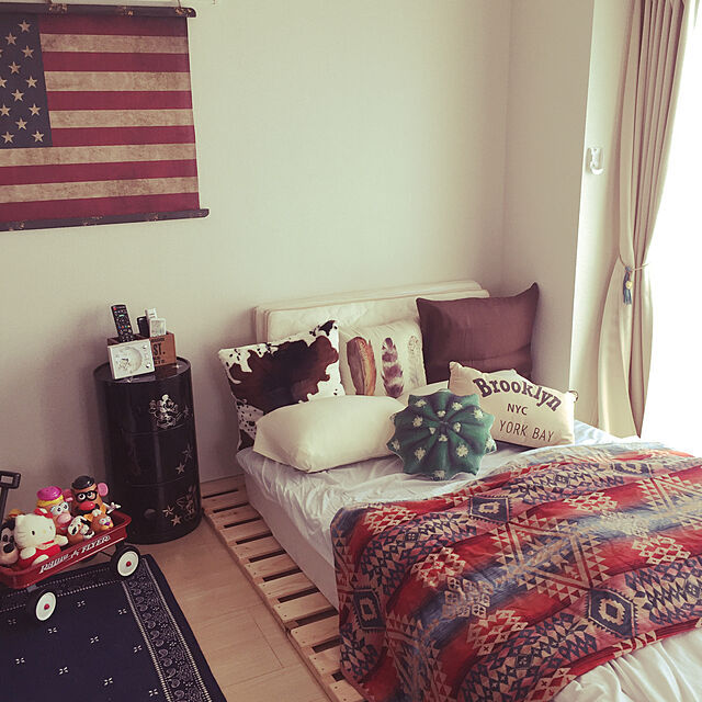 pupupurieの-タペストリー 国旗 アメリカ 壁掛け アンティーク 美容院 カフェ かわいい レトロ ヴィンテージ おしゃれ 風景の家具・インテリア写真