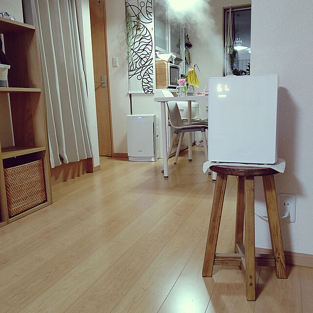 masumiのスリーアップ-HB-T1825WH スリーアップ ハイブリッド式（加熱＋超音波）加湿器（11畳まで ホワイト） Three-up Square Mist（スクエアミスト）の家具・インテリア写真