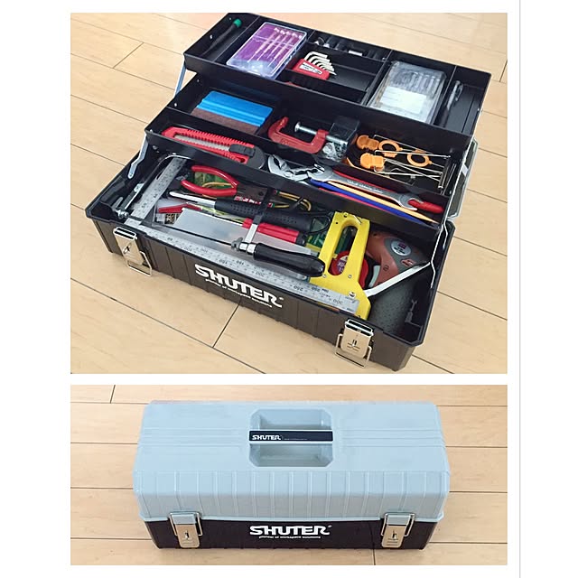 Kaneyukiの-工具箱 おしゃれ ツールボックス プラスチック 道具箱 整理 持ち運び 2段トレー付きの家具・インテリア写真