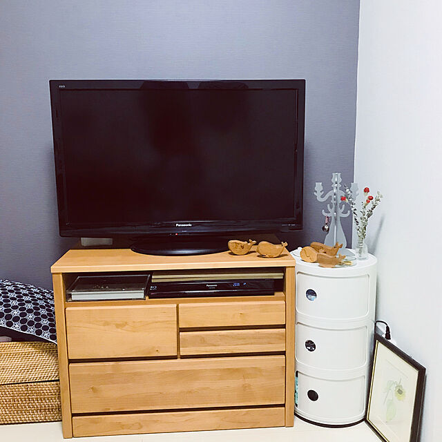 mimiの-テレビ台 AV収納 AVチェスト ティアラ 80−2NA ナチュラル おしゃれ オシャレの家具・インテリア写真