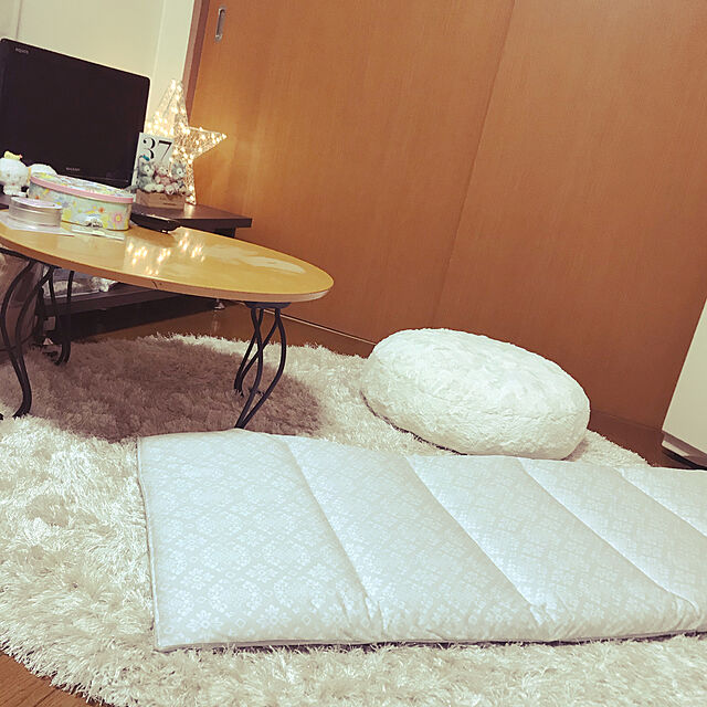 piyochanのニトリ-ごろ寝クッション(Nクールジャーニーq-o) の家具・インテリア写真