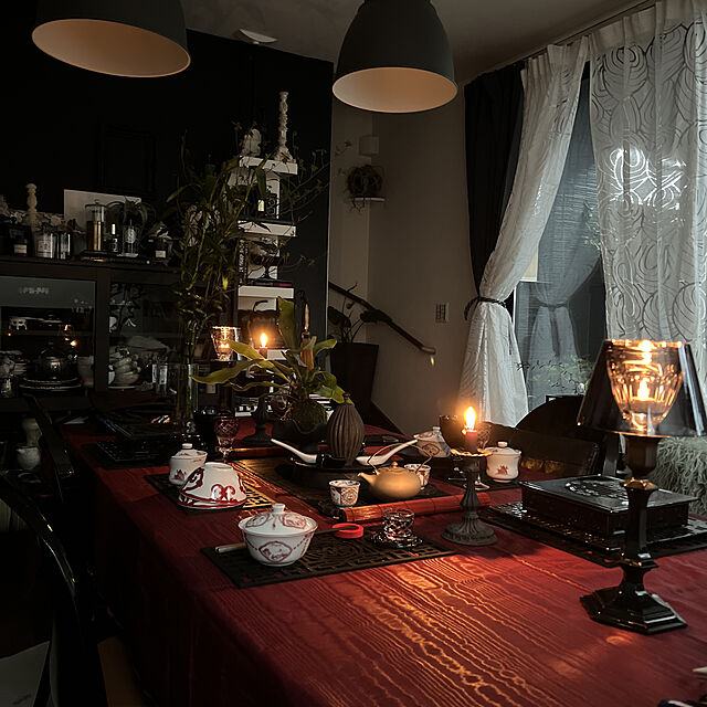 Noirの-【ポイント10倍】バカラ (Baccarat) ダークサイド アワファイヤー 2-600-415 キャンドルスタンド 32.5cm お祝い ギフトの家具・インテリア写真