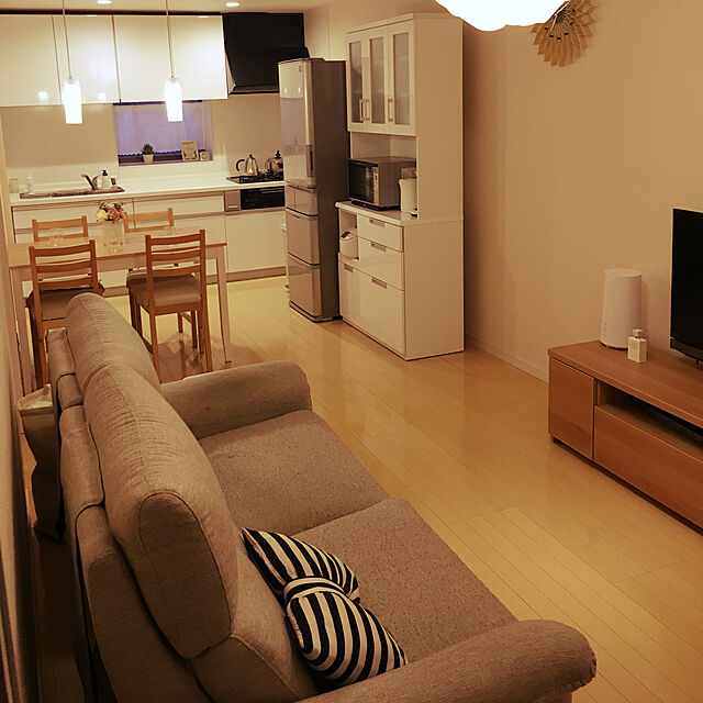 meのニトリ-3人用電動布張りリクライニングソファ(ピュール MO) の家具・インテリア写真