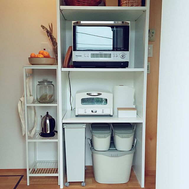 yu3koの-オプションでキャスターも取付も可能なランドリーやキッチンで便利な省スペース収納 ［nspスリムラック］の家具・インテリア写真