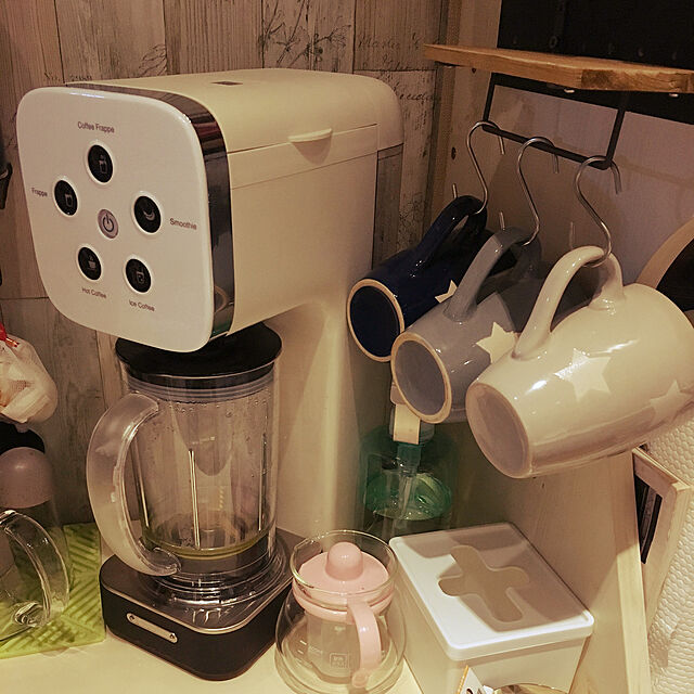mo-nosukeの-ドウシシャ コーヒーメーカー クワトロチョイス ミキサー機能搭載 ホワイト QCR-85A WHの家具・インテリア写真