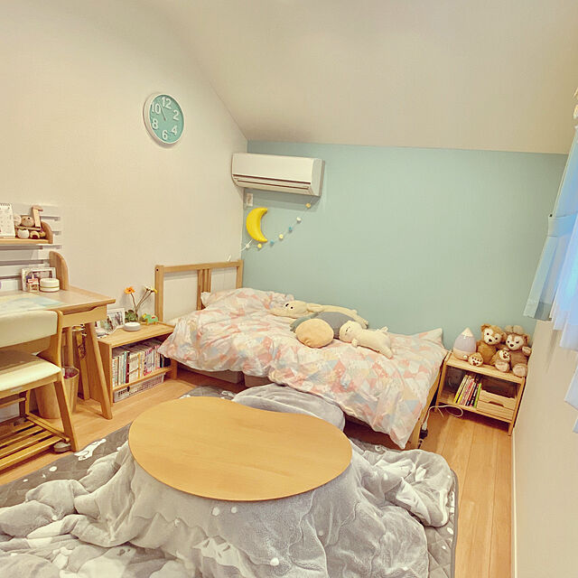 comoのニトリ-リビングこたつ(ビンズC 9060 LBR) の家具・インテリア写真