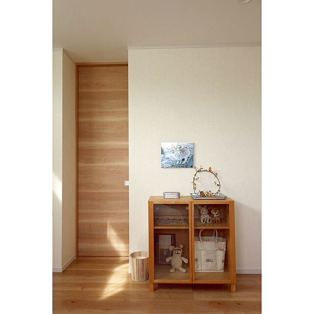 usaco.の無印良品-組み合わせて使える木製収納用ガラス扉・ロータイプ用の家具・インテリア写真