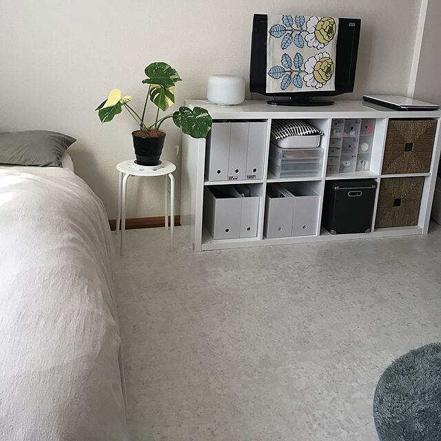 kana_roomのイケア-【IKEA/イケア/通販】 KALLAX カラックス シェルフユニット, ホワイト(d)(20351884)の家具・インテリア写真