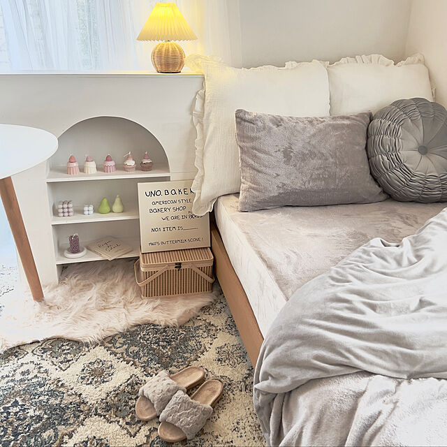 hamuのニトリ-【デコホーム商品】枕カバー（Ｎウォーム N2 MO） の家具・インテリア写真