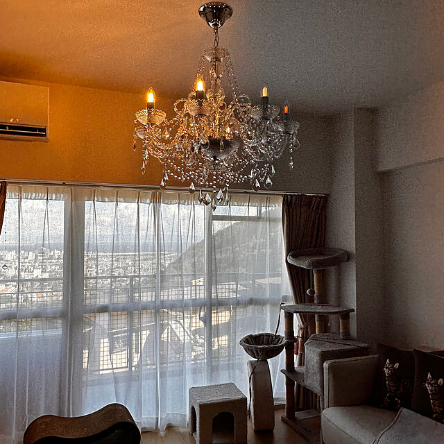nene6の-バロン 吊り下げ クリスタル シャンデリア 8灯 豪華 スワロフスキー 級 クリア 透明の家具・インテリア写真