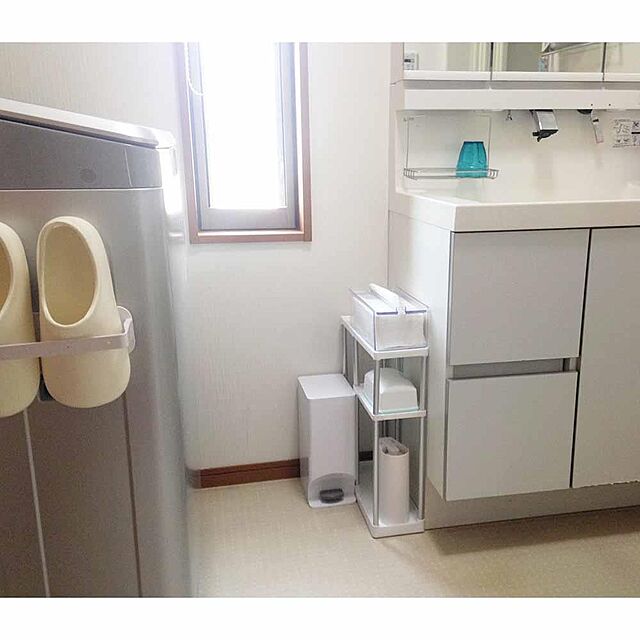 ssのオーエ-オーエ ペーパータオルケース ホワイト 縦26.5×横12.5×高さ9.5cm ティッシュケース 取り出しやすい スッキリおさまる 日本製の家具・インテリア写真