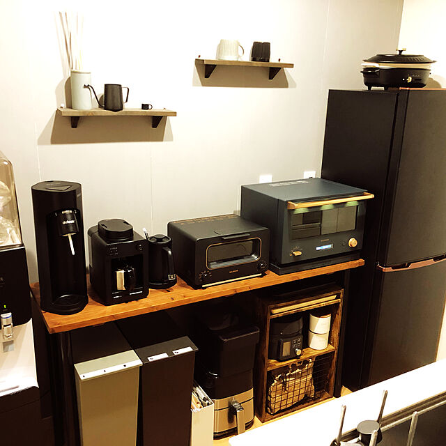 fumi061973のsiroca-シロカ 全自動コーヒーメーカー カフェばこ ステンレスサーバー 静音 ミル4段階 コンパクト 豆・粉両対応 蒸らし タイマー機能 ブラック SC-A371（2019年モデル）の家具・インテリア写真