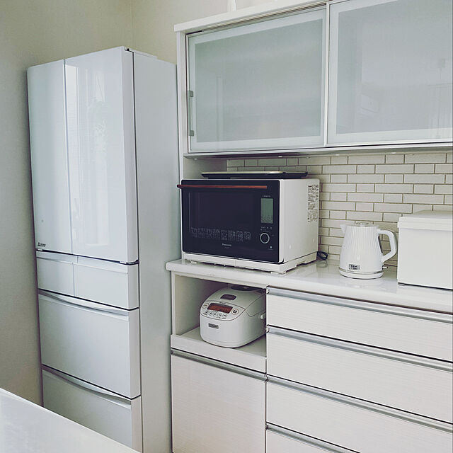 hiiiiitanの三菱電機-三菱 517L 6ドア冷蔵庫（クリスタルホワイト）MITSUBISHI WXシリーズ MR-WX52F-Wの家具・インテリア写真