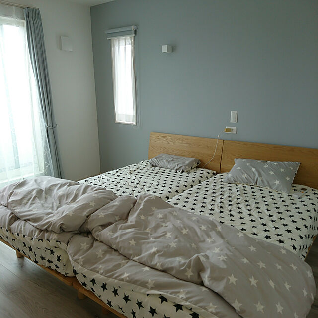r.r-yumのニトリ-布団ベッド用 ３点セット(シンプルスター) の家具・インテリア写真