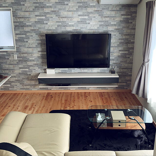 a-tyaのニトリ-センターテーブル(シスコ9550TP BK) の家具・インテリア写真