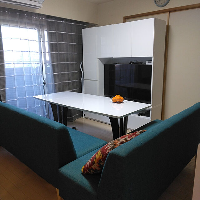 tomo3のニトリ-ダイニングテーブル(ラグーンGK 180WH/DBR) の家具・インテリア写真