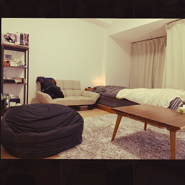 hkkunのアイリスオーヤマ(IRIS OHYAMA)-スチールウッドラック 幅42/62cm ブラウンの家具・インテリア写真