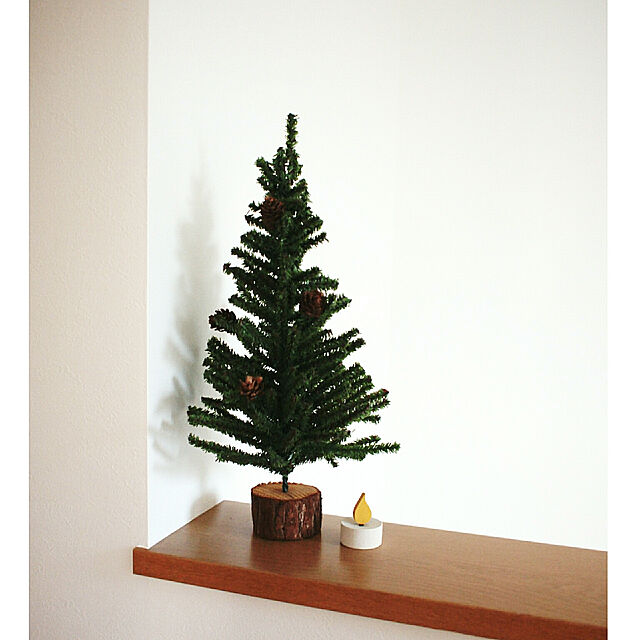 yunohaの-クリスマス ツリー オブジェ オーナメント 北欧 木製 置物 飾り スウェーデン Larssons Tra ラッセントレー ティーキャンドル ホワイトの家具・インテリア写真