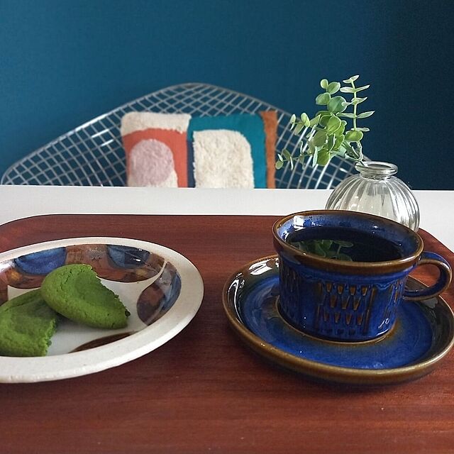 cafe0415hの-Soholm Granit ブルー カップ＆ソーサー #171129 スーホルム グラニット 北欧ヴィンテージ食器の家具・インテリア写真