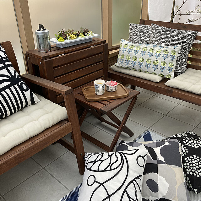felicityのイケア-ÄPPLARÖ エップラロー スツール 屋外用の家具・インテリア写真