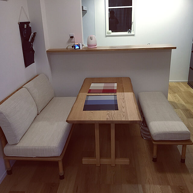 naga1subseaのニトリ-2人用ソファ(オークエスト NA/IV) の家具・インテリア写真