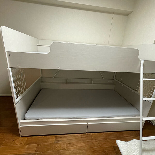 kitakitaのニトリ-２段ベッド(デニッシュS/WW & WH) の家具・インテリア写真