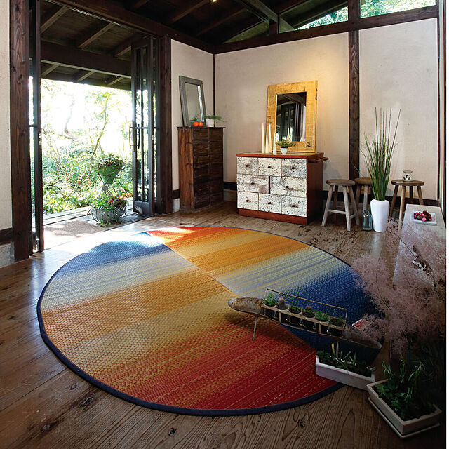 IKEHIKOのイケヒコ・コーポレーション-Joy（ジョイ） 国産い草ラグマット 楕円タイプ m11295の家具・インテリア写真
