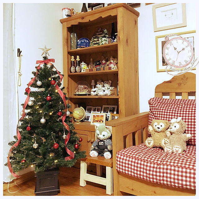 ayumiの-クリスマスポットツリー ノエル Noel　ツリー　120cm 木製ポット付き ポットタイプ クリスマスツリー　　椚の家具・インテリア写真