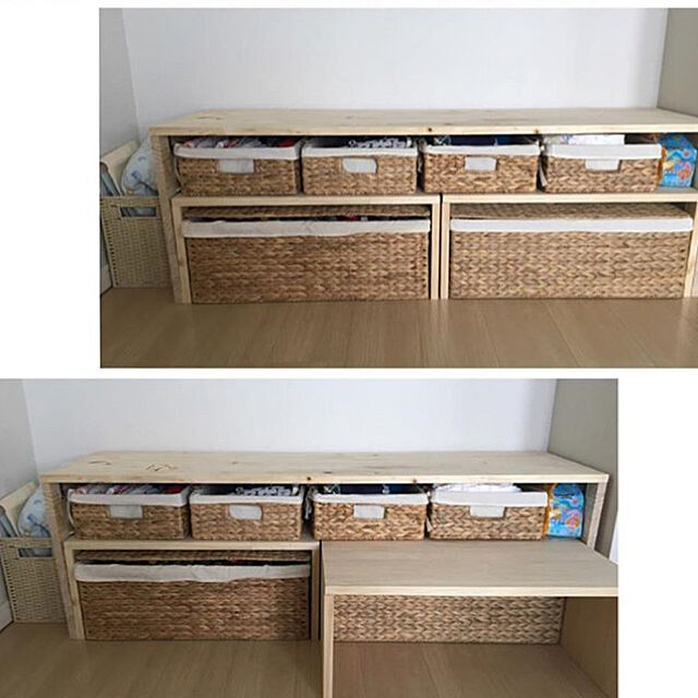 itoikoのニトリ-ふた付きバスケット(トランクQ S) の家具・インテリア写真