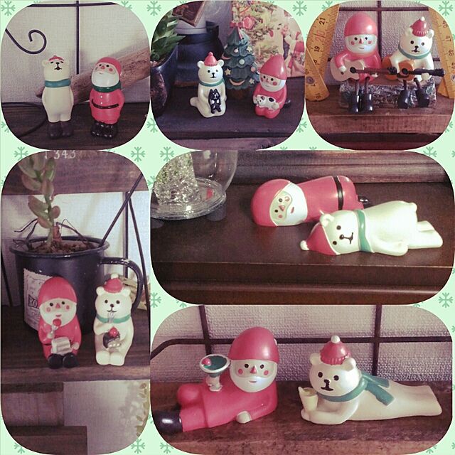 manmaru3の-DECOLE/デコレ☆クリスマス★まったりマスコット/子猫とまったり《サンタ、シロクマ》セットの家具・インテリア写真
