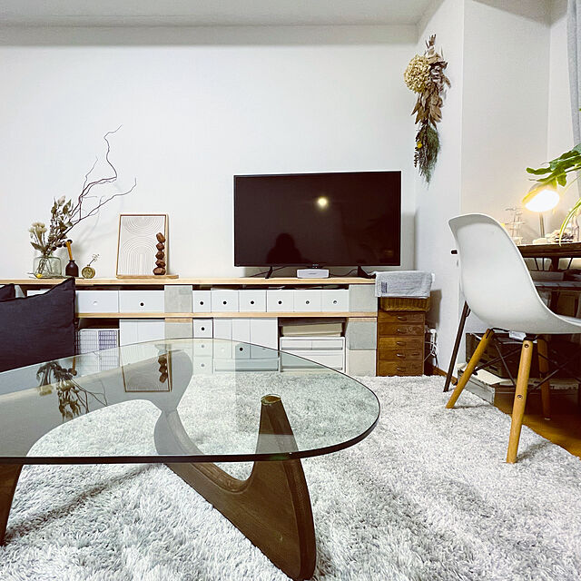 yuukiesの-無印良品 ポリプロピレンファイルボックス・スタンダードワイド・ホワイトグレー・1/2 幅15×奥行32×高さ12cm 4個良品計画の家具・インテリア写真