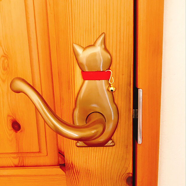 mako0301の-わんにゃんレバーハンドル にゃん51（バックセット51用）【在庫限り】 猫ドアノブ | ドアノブ猫のしっぽ | DIY | ドアのぶ交換の家具・インテリア写真