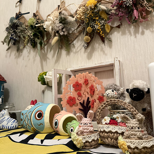 zoeの-【送料無料】張り子の五月飾り 室内鯉のぼり はりこーシカ ベビーカラーの家具・インテリア写真