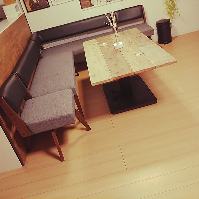 takaponjuceのニトリ-[幅120cm] 昇降式食卓テーブル(コラボ120DT)  【配送員設置】 【5年保証】の家具・インテリア写真