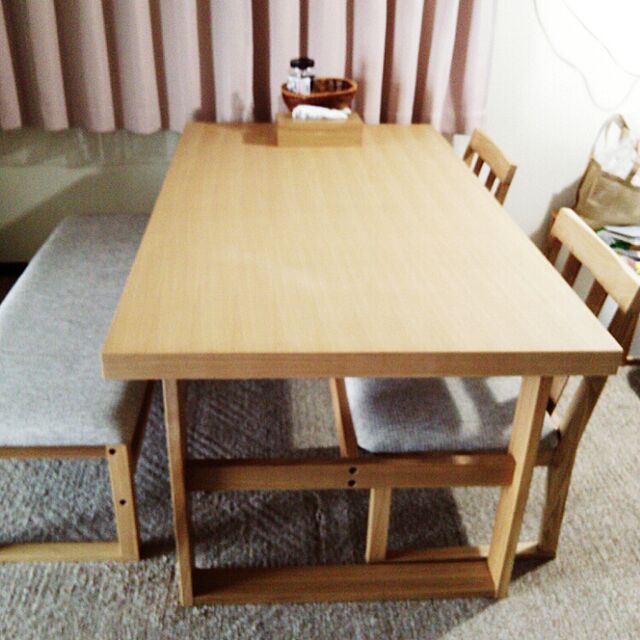 MUのニトリ-ダイニングテーブルセット（アケビNA） の家具・インテリア写真
