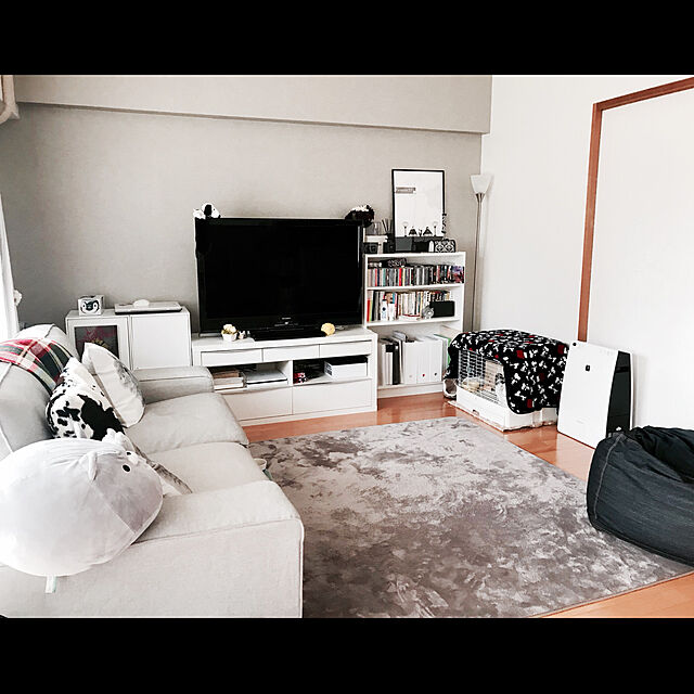 Shiba_komugiの-三晃商会　イージーホーム・エボ80　WH（ホワイト）（81×50．5×55cm）　うさぎ　ケージ【HLS_DU】　関東当日便の家具・インテリア写真