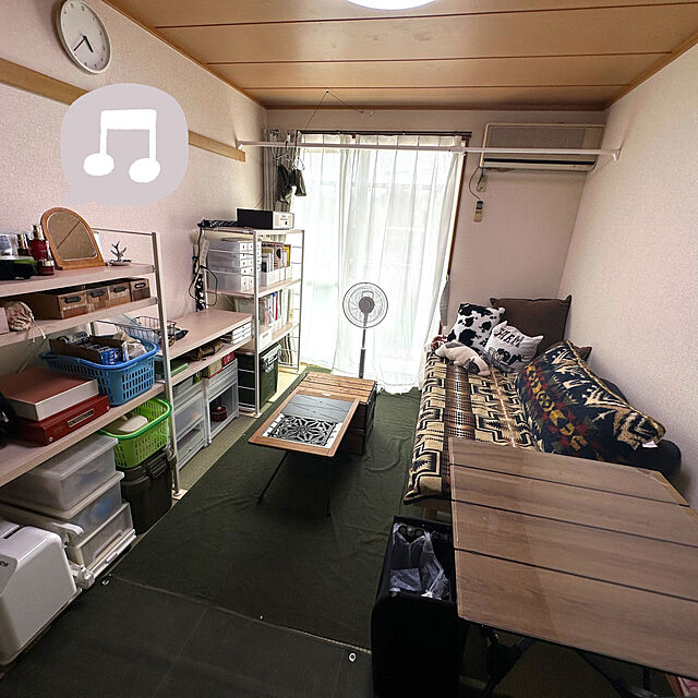 ayu_のニトリ-６つ折りコンパクト収納マットレス シングル(NF2 S) の家具・インテリア写真