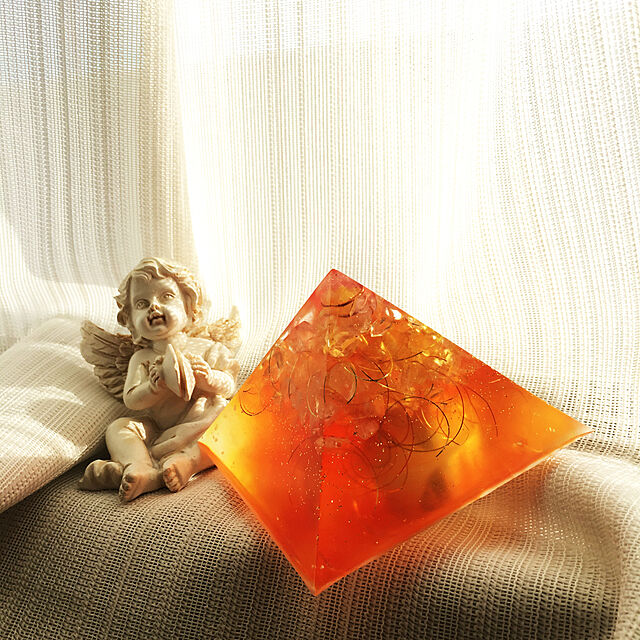ray55の-送料無料【オルゴナイト】 鏡面仕上げ 深橙の家具・インテリア写真