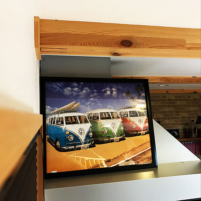 harashiの-フレーム付きポスター フォルクスワーゲンバス（MP406）の家具・インテリア写真