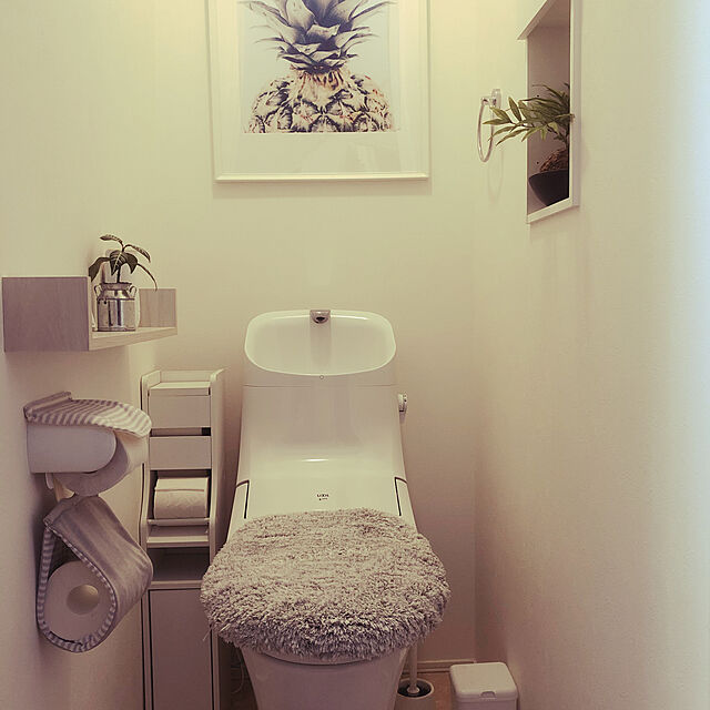 Yasushiのニトリ-洗浄・暖房用ロング吸着ふたカバー(コンフィLGY)  『玄関先迄納品』の家具・インテリア写真