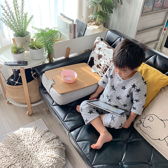 kiyoのニトリ-クッションカバー(コーデュロイ YE i) の家具・インテリア写真