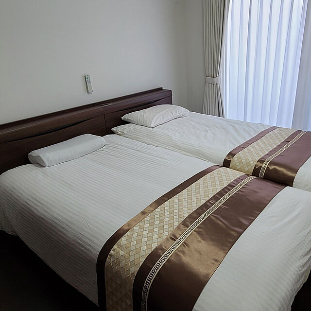 KeimiのKOMONE-KOMONE ベッドスロー ベッドライナー フットスロー ホテル 旅館 自宅 民泊 インテリア 上品 四季兼用 (ブラウン,シングル)の家具・インテリア写真